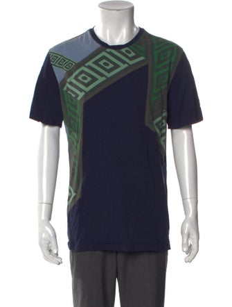 Versace Collection Graphic Print Crew Neck T-Shirt
