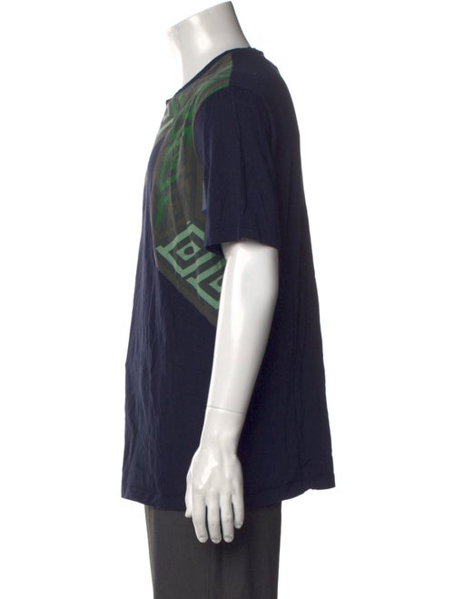 Versace Collection Graphic Print Crew Neck T-Shirt