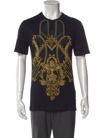 Versace Collection Graphic Print Crew Neck T-Shirt