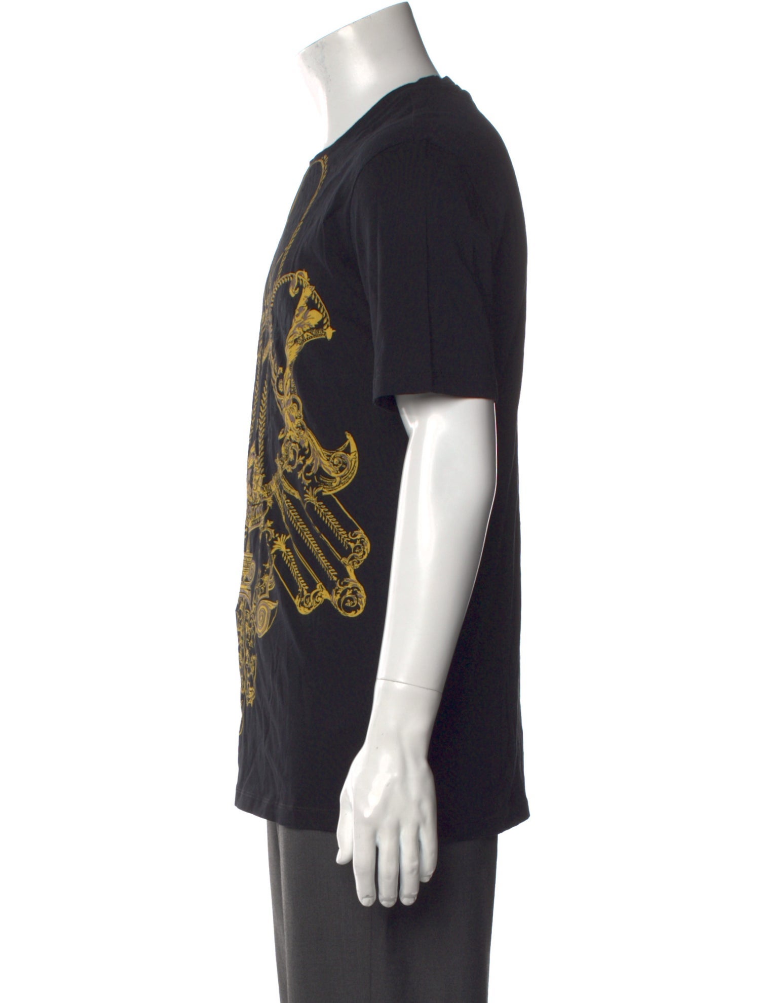 Versace Collection Graphic Print Crew Neck T-Shirt
