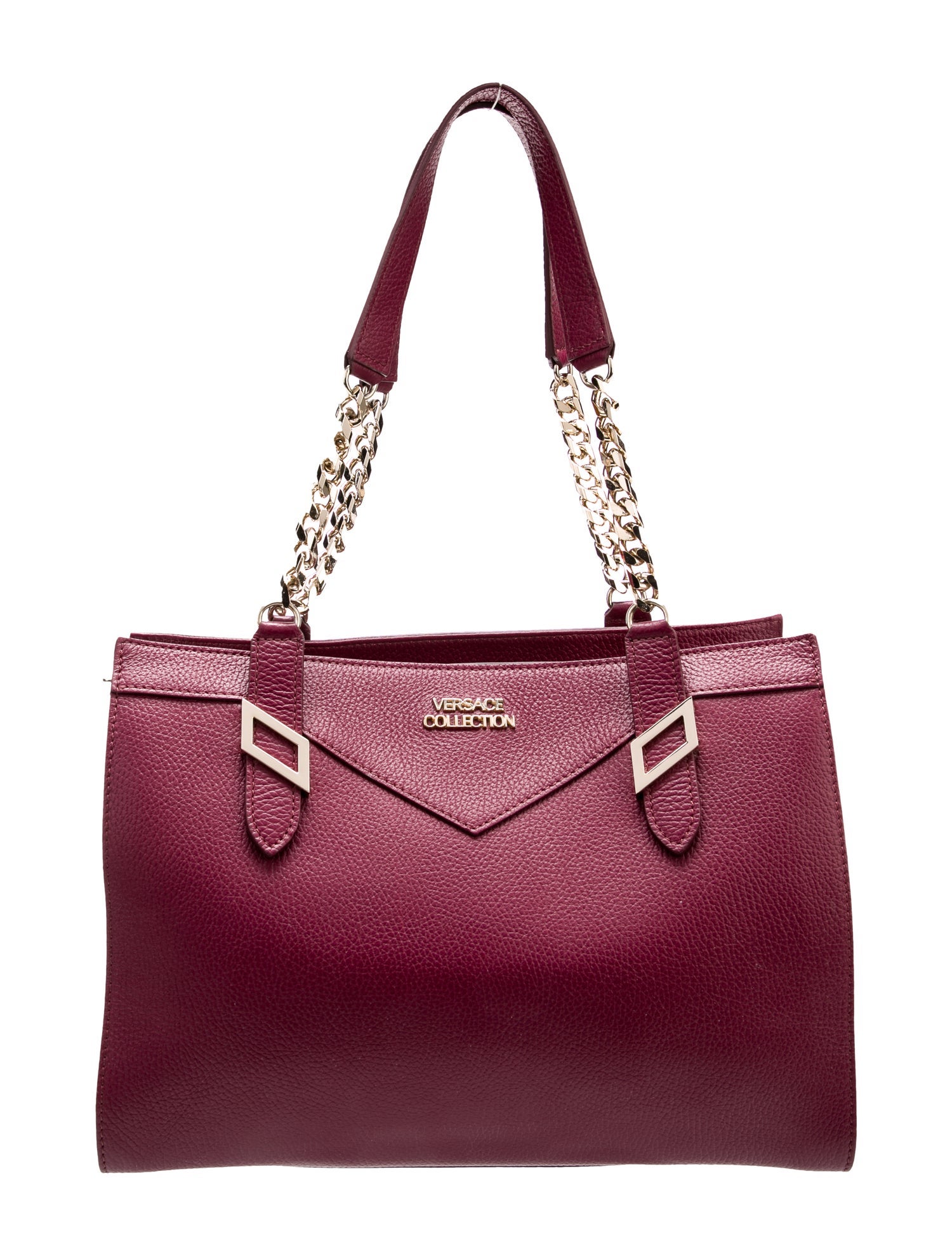 Versace Collection Leather Top Handle Bag