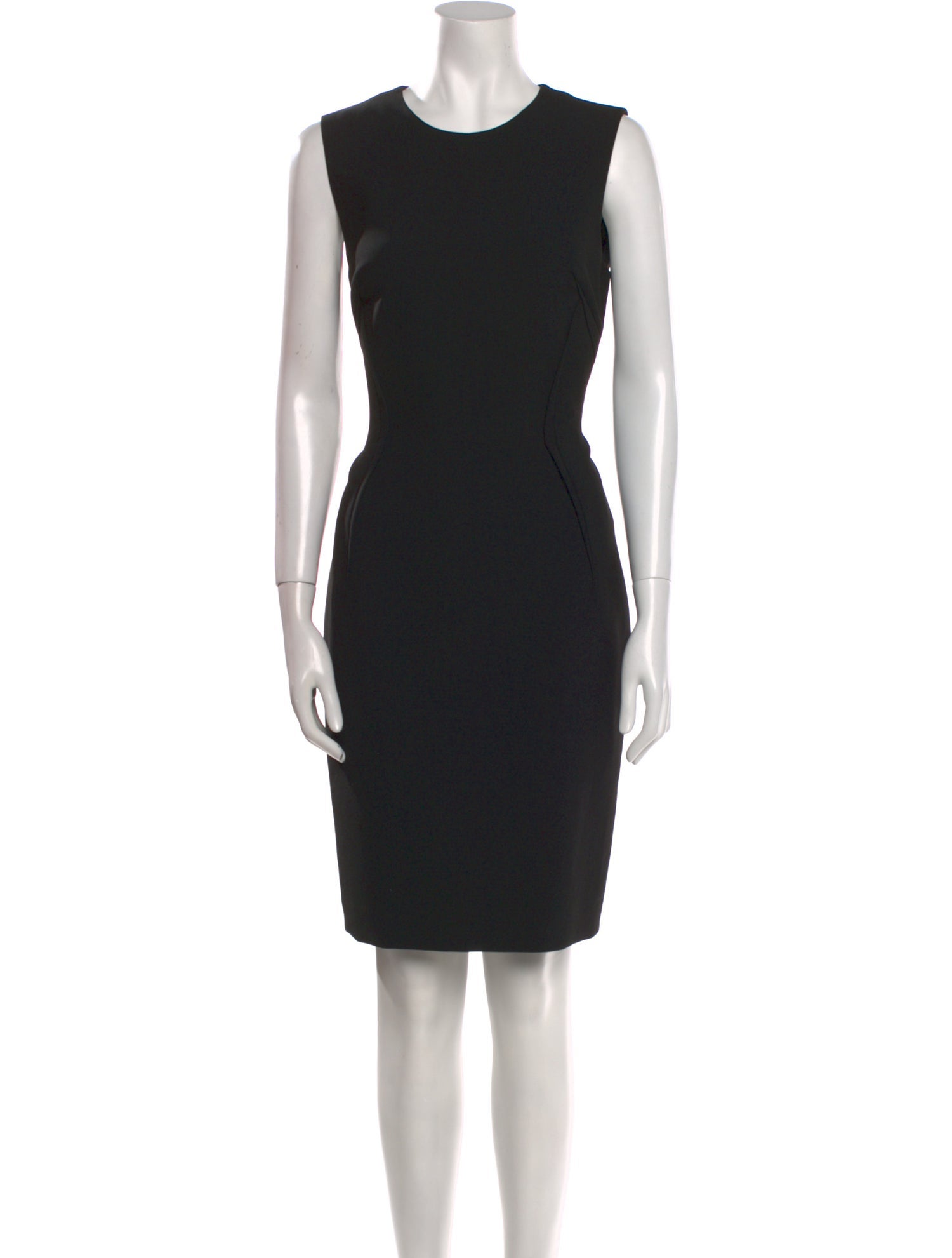 Versace Collection Crew Neck Knee-Length Dress