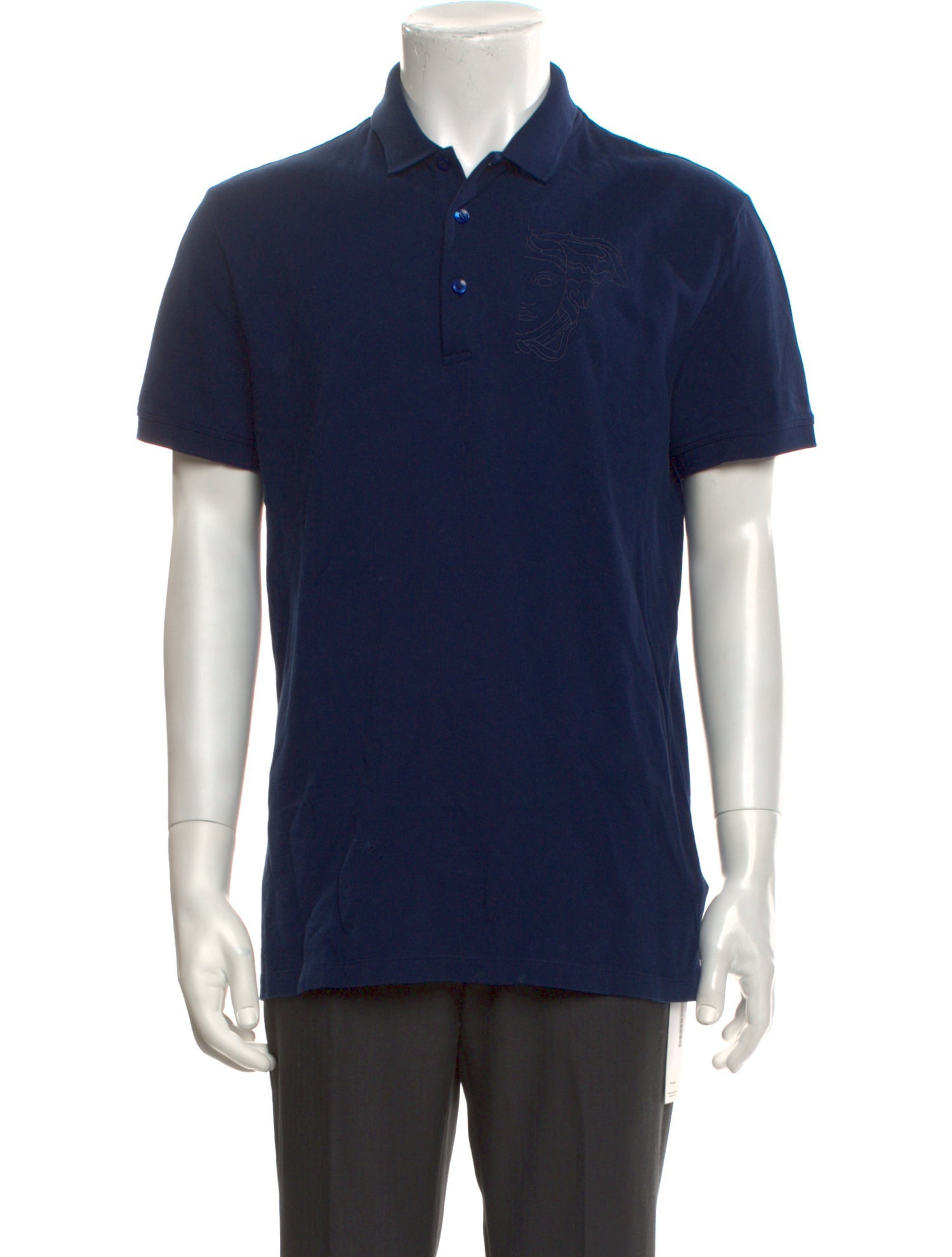 Versace Collection Crew Neck Short Sleeve Polo Shirt