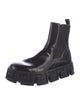 Versace Collection Leather Chelsea Boots