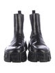 Versace Collection Leather Chelsea Boots