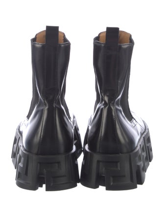 Versace Collection Leather Chelsea Boots