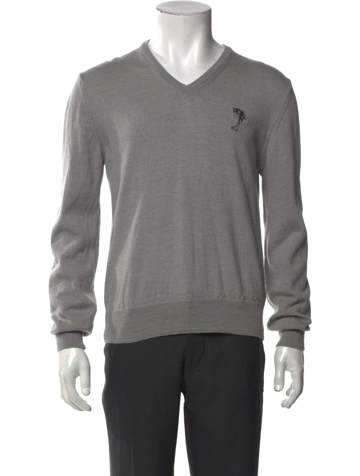 Versace Collection Wool V-Neck Pullover