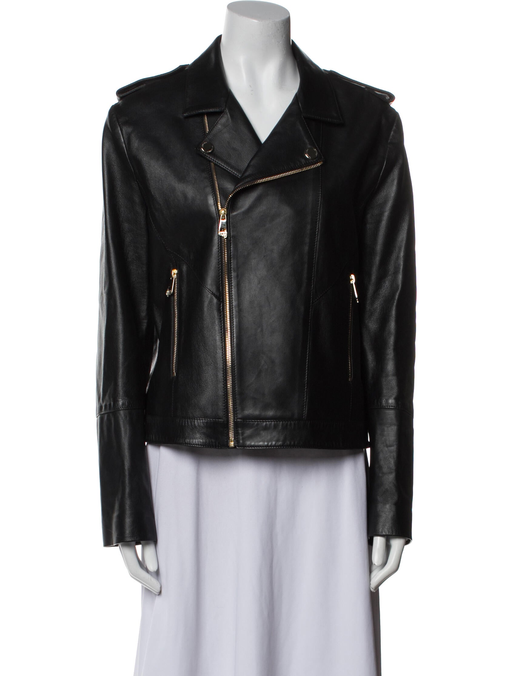 Versace Collection Lambskin Biker Jacket