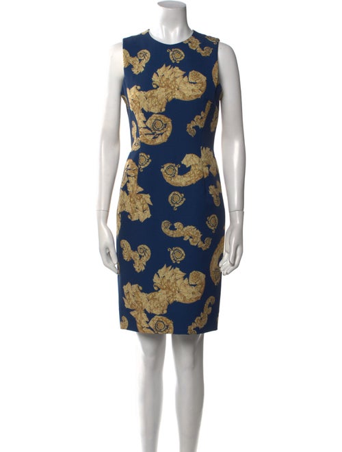 Versace Collection Printed Knee-Length Dress