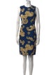 Versace Collection Printed Knee-Length Dress