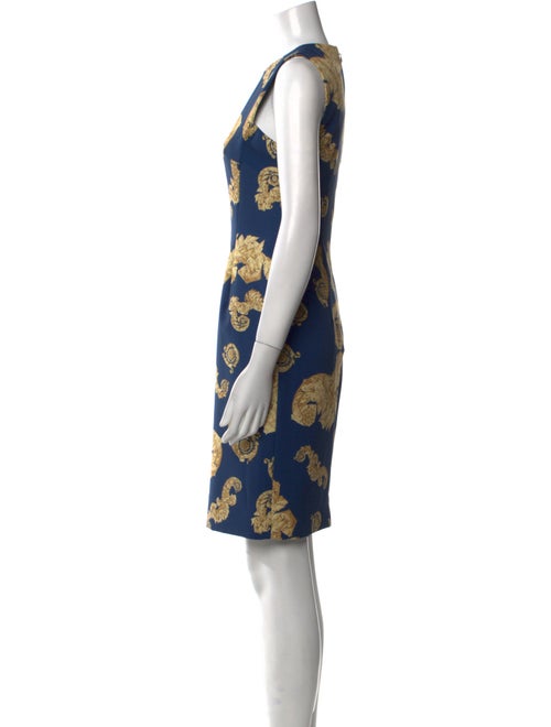 Versace Collection Printed Knee-Length Dress