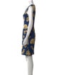 Versace Collection Printed Knee-Length Dress