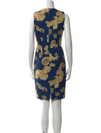 Versace Collection Printed Knee-Length Dress