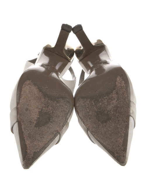 Versace Collection Leather Slingback Pumps