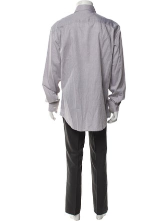 Versace Collection Striped Long Sleeve Dress Shirt