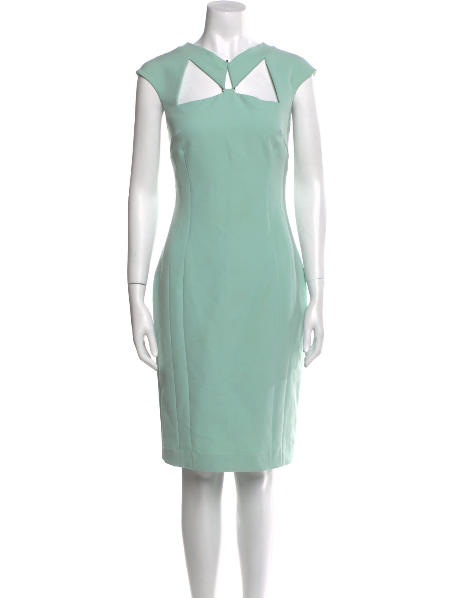 Versace Collection V-Neck Knee-Length Dress