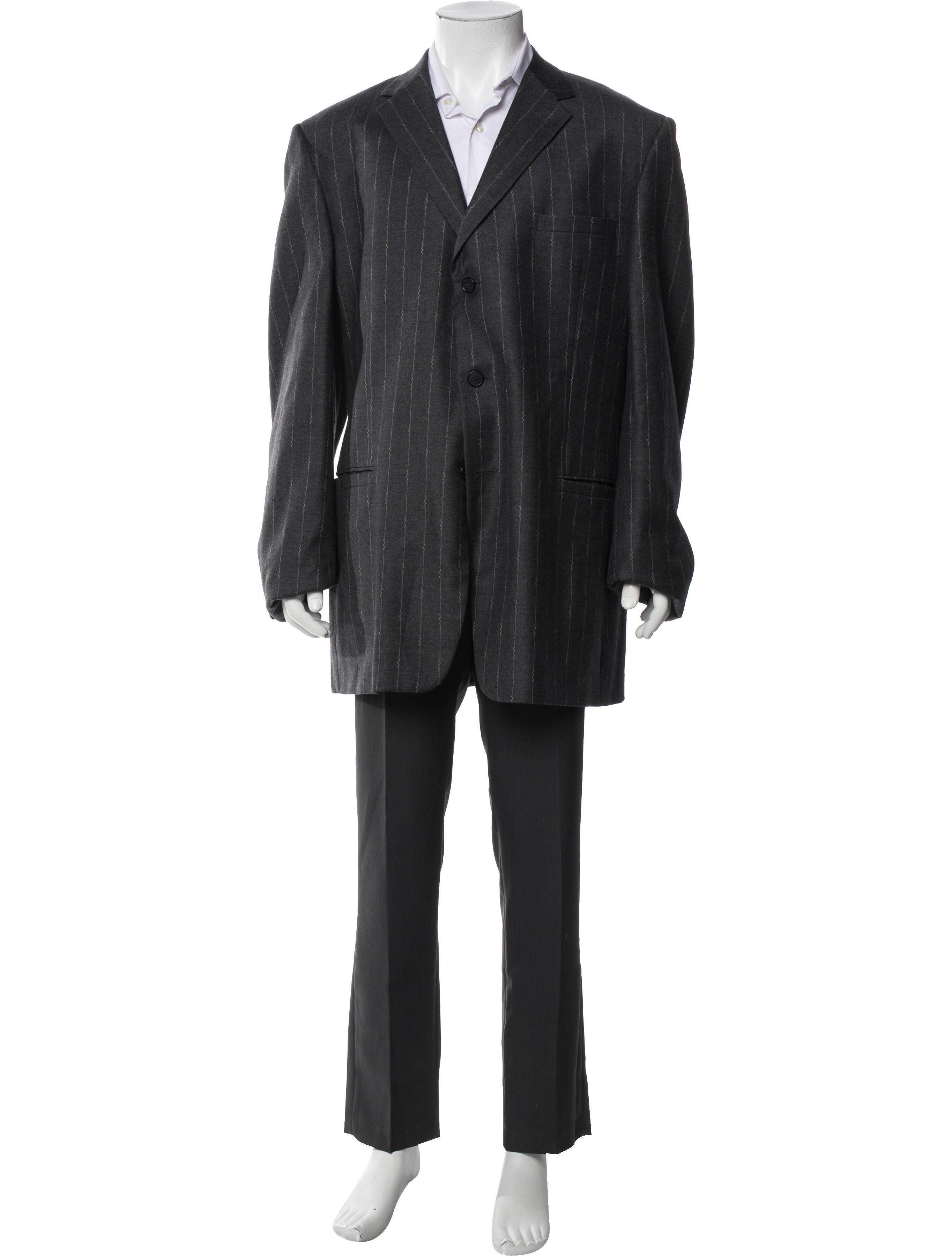 Versace Collection Wool Striped Blazer