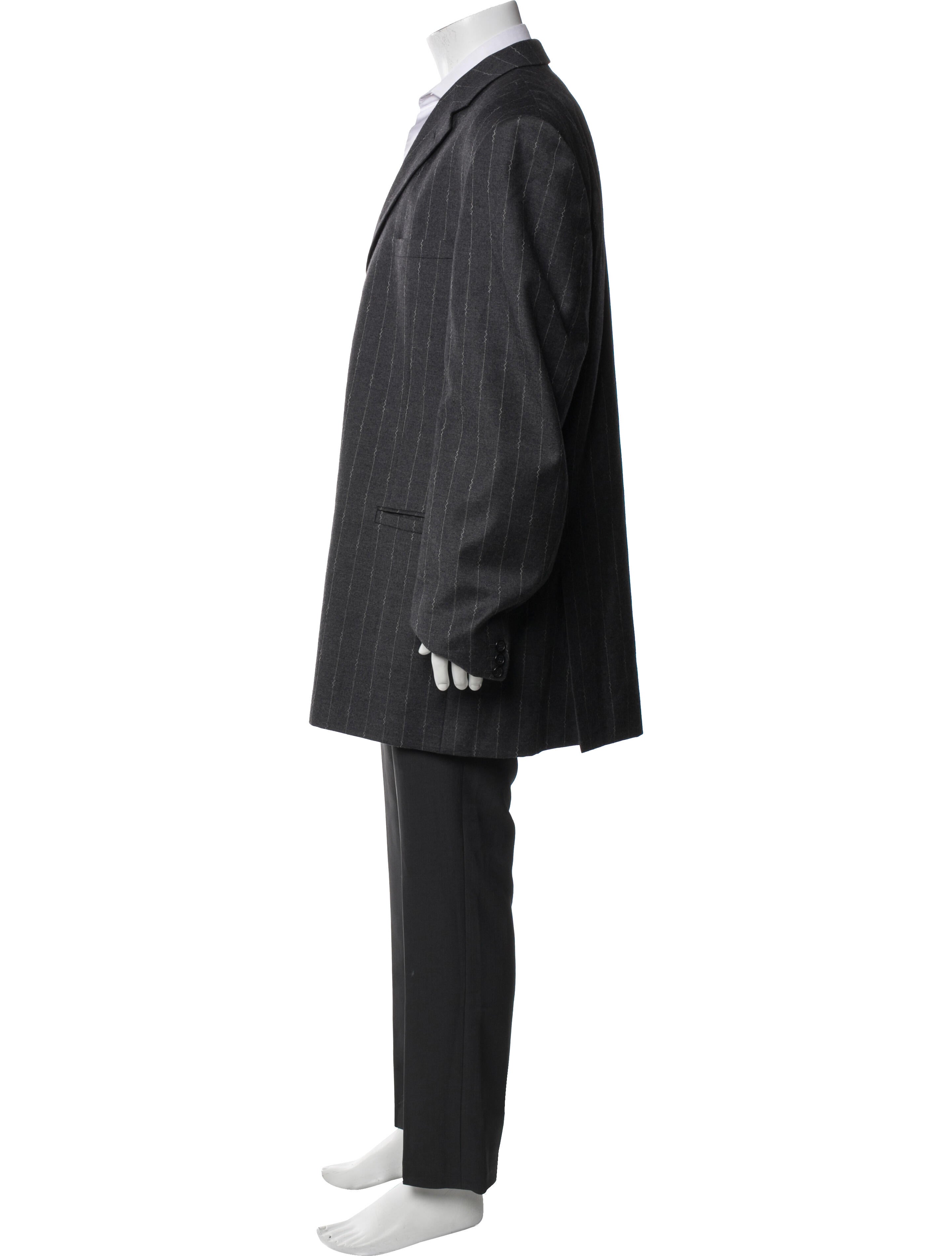 Versace Collection Wool Striped Blazer