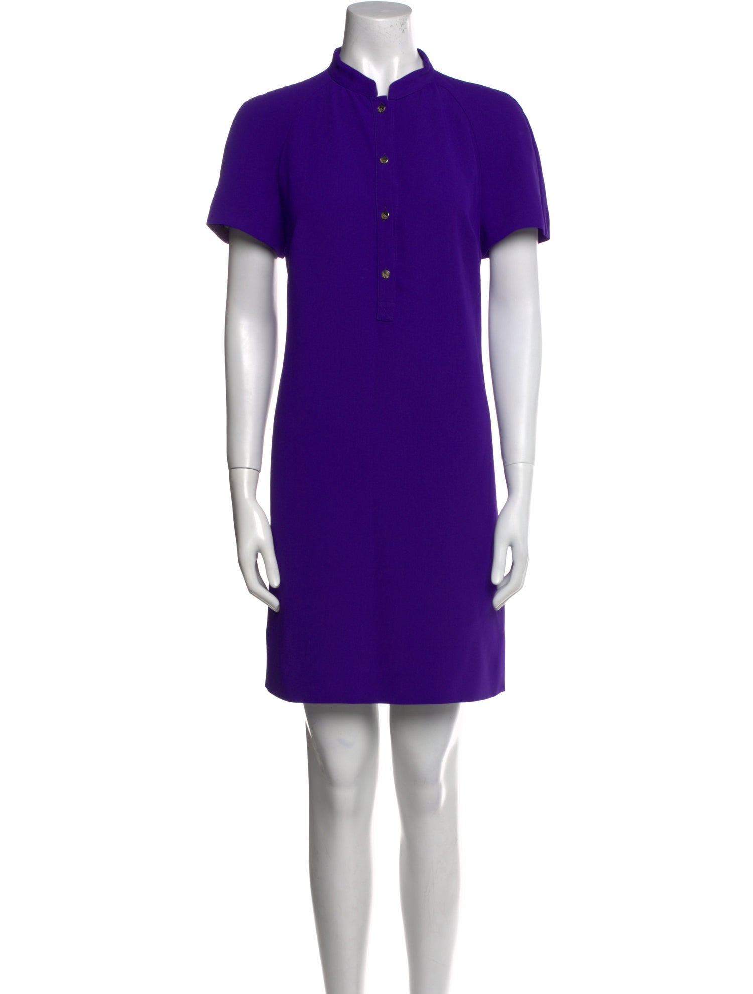 Versace Collection Mock Neck Mini Dress