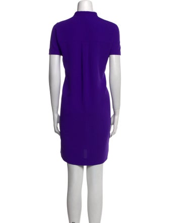 Versace Collection Mock Neck Mini Dress