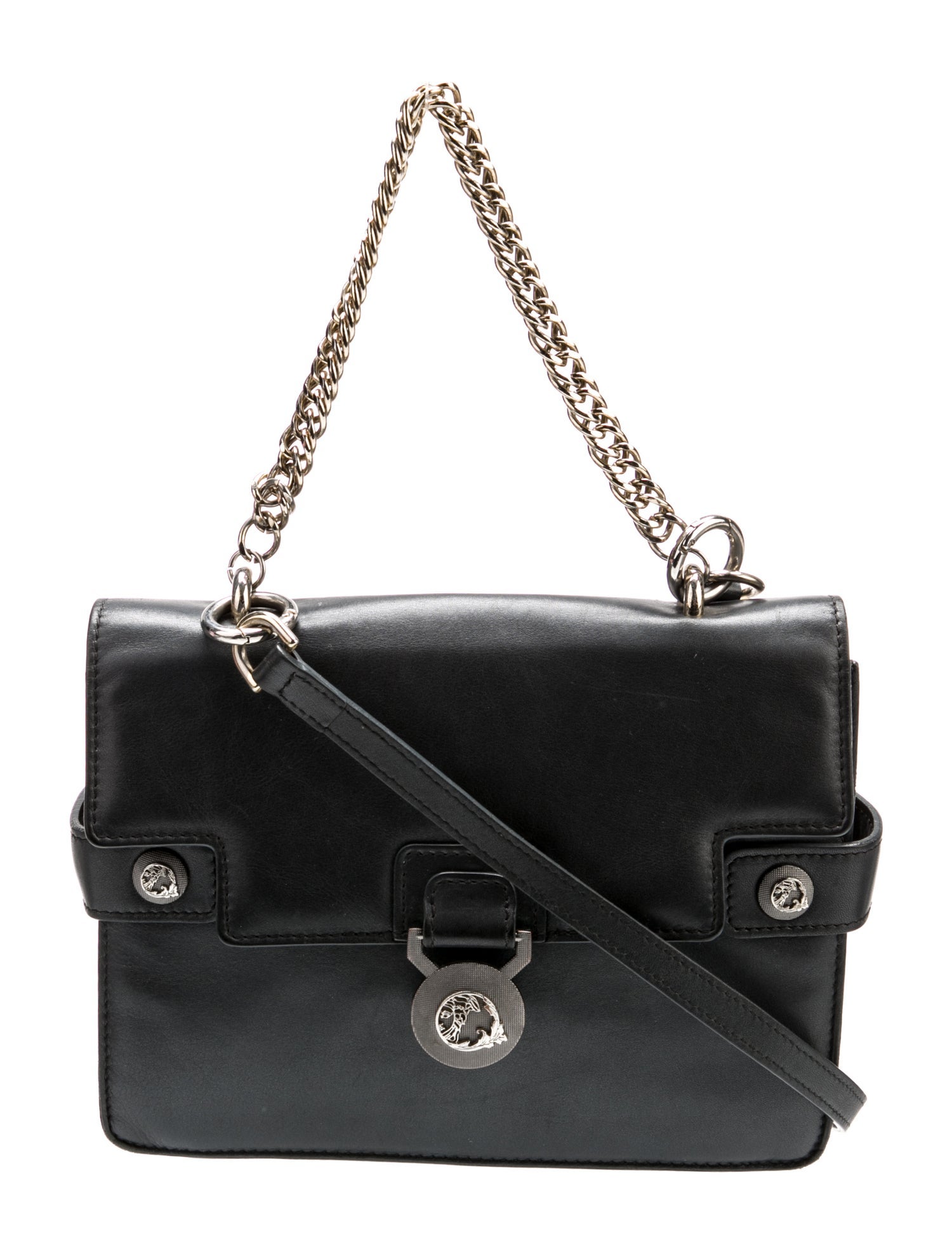 Versace Collection Leather Crossbody Bag