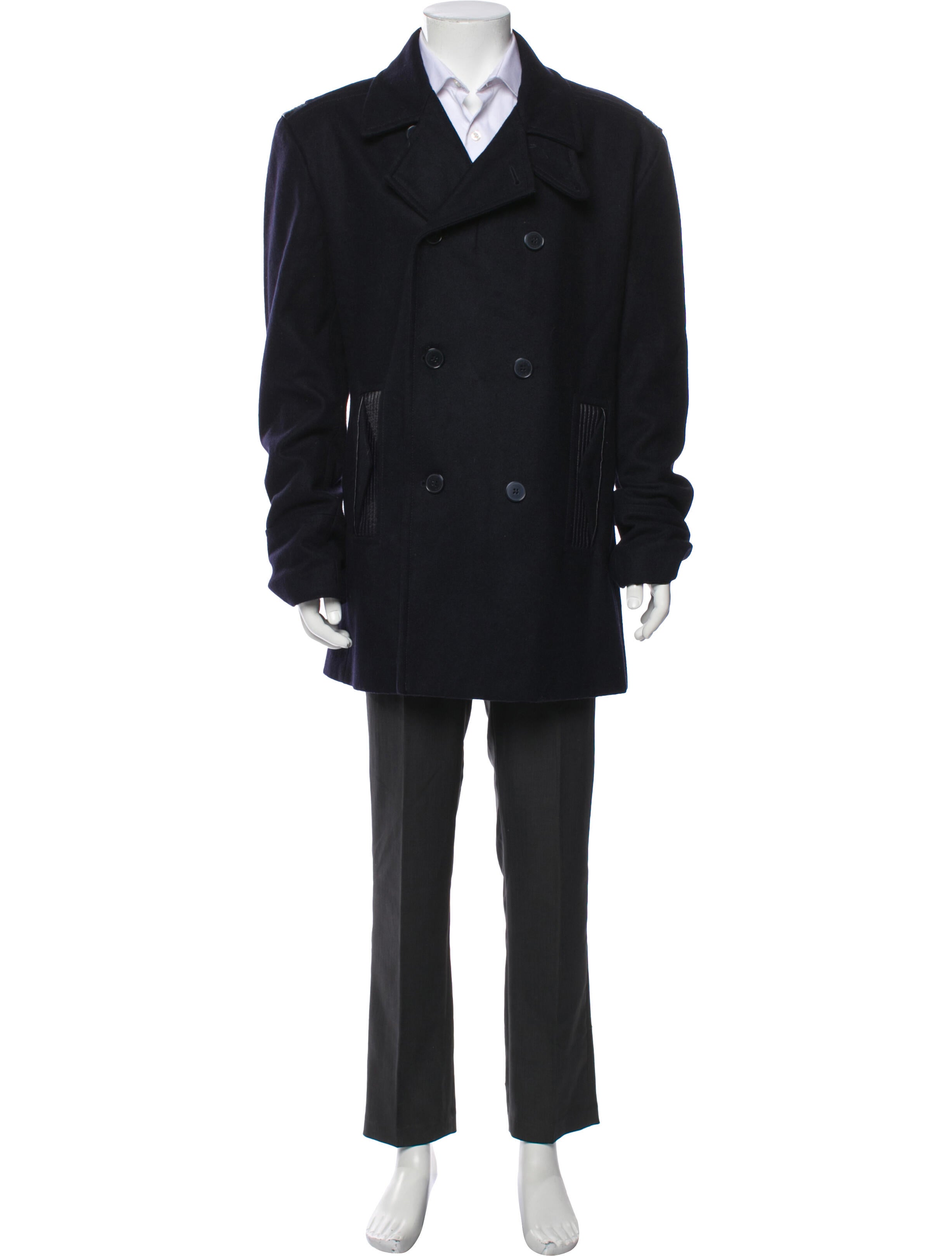 Versace Collection Wool Trench Coat