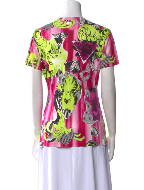 Versace Collection Printed V-Neck T-Shirt
