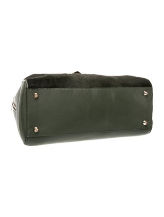 Versace Collection Leather Top Handle Bag