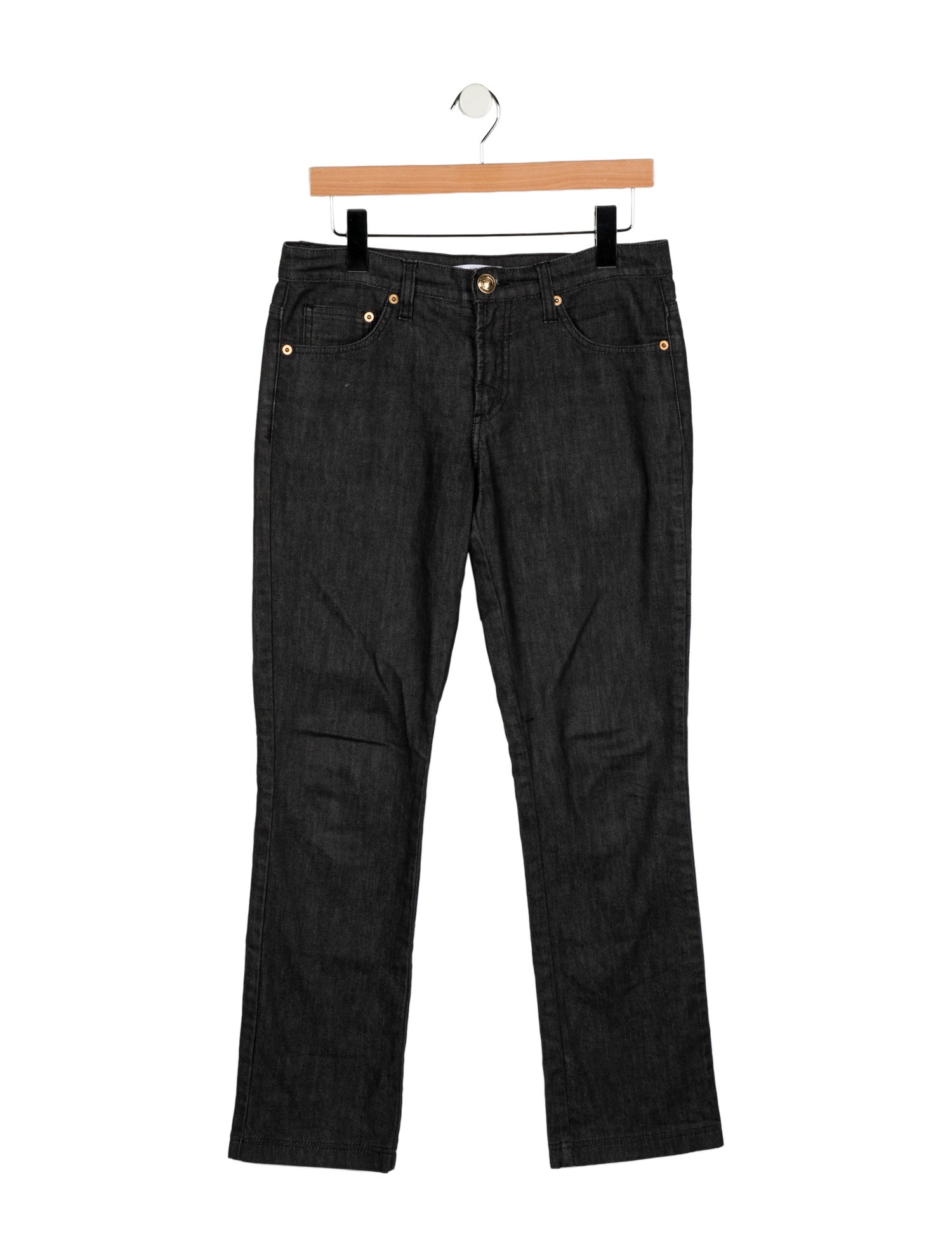 Versace Collection Mid-Rise Straight Leg Jeans