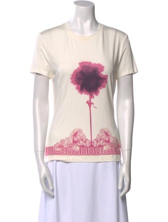 Versace Collection Graphic Print Crew Neck T-Shirt