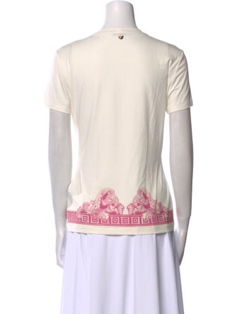 Versace Collection Graphic Print Crew Neck T-Shirt