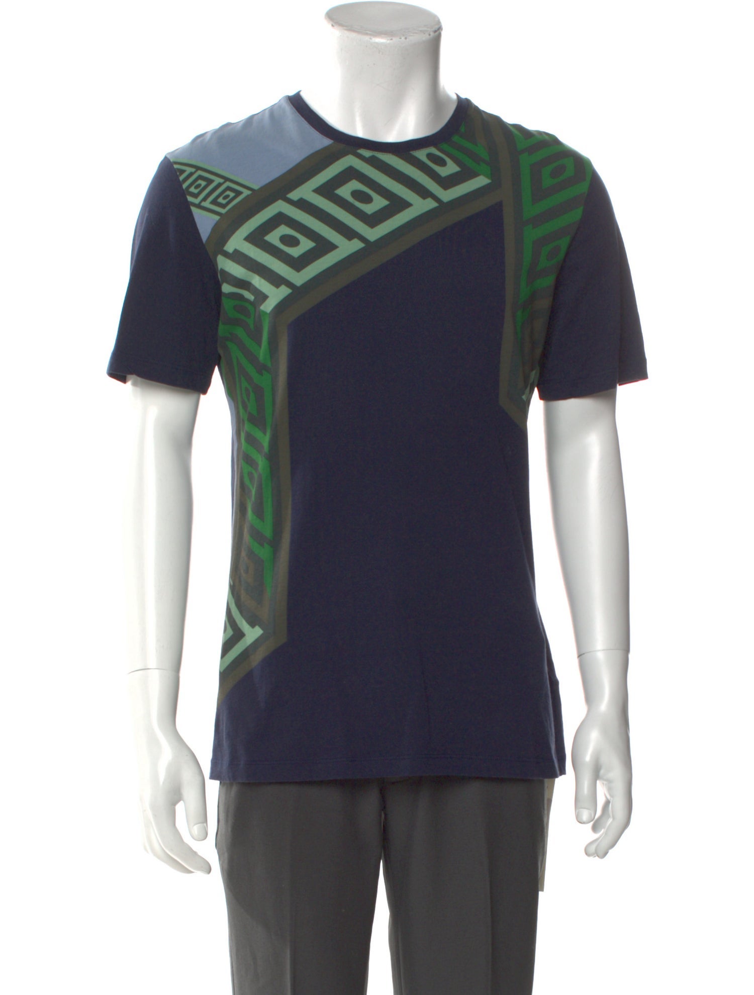 Versace Collection Graphic Print Crew Neck T-Shirt