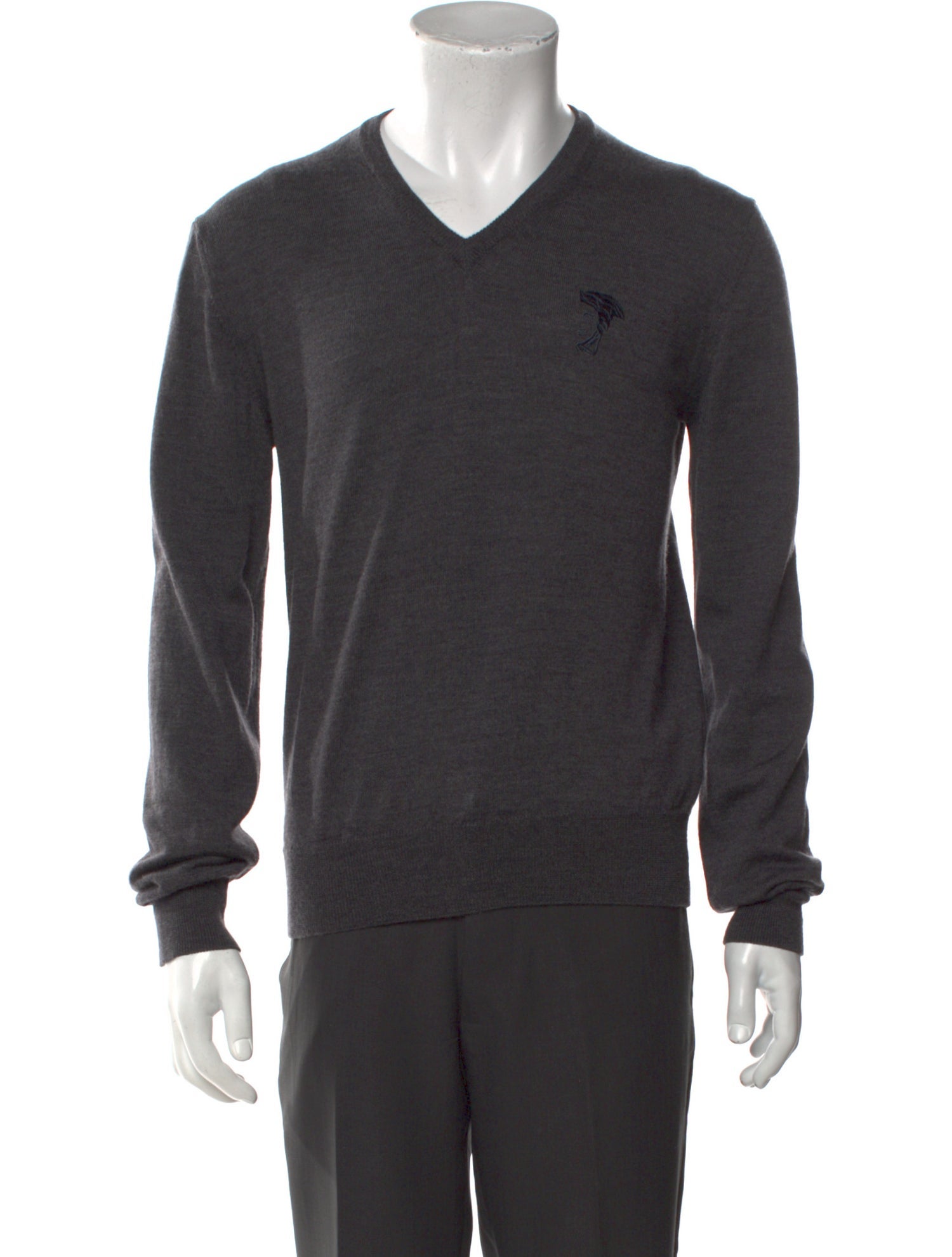 Versace Collection Wool V-Neck Pullover