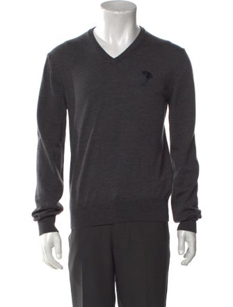 Versace Collection Wool V-Neck Pullover