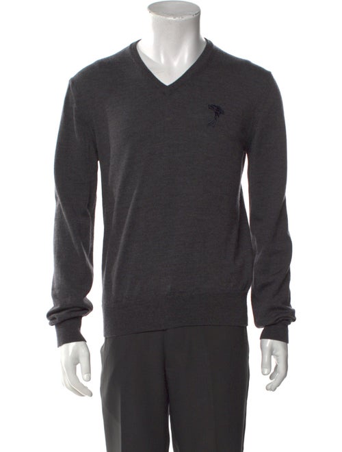 Versace Collection Wool V-Neck Pullover