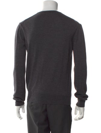 Versace Collection Wool V-Neck Pullover