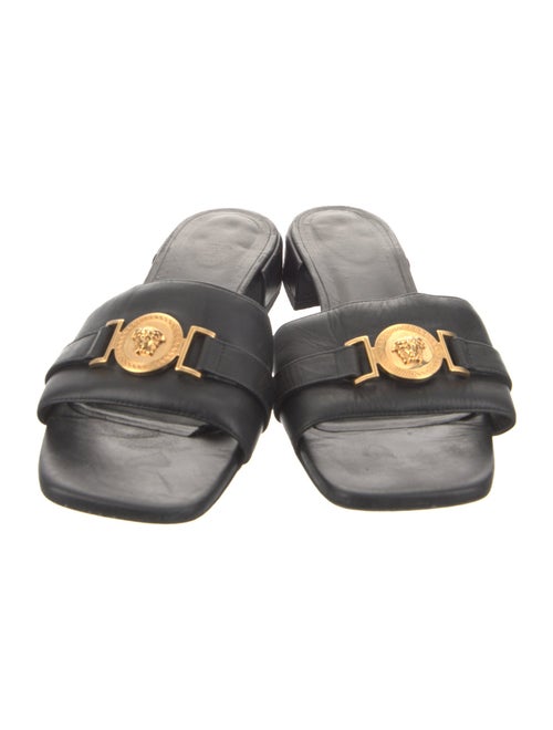 Versace Collection Leather Slides