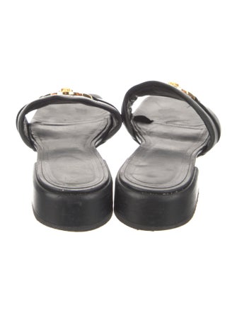 Versace Collection Leather Slides