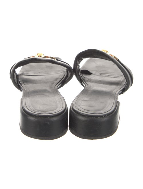 Versace Collection Leather Slides