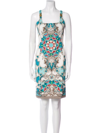 Versace Collection Printed Mini Dress