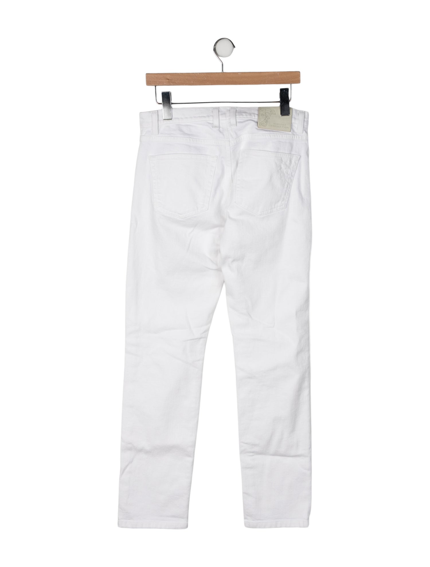 Versace Collection Mid-Rise Straight Leg Jeans