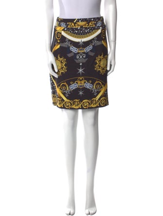 Versace Collection Printed Knee-Length Skirt