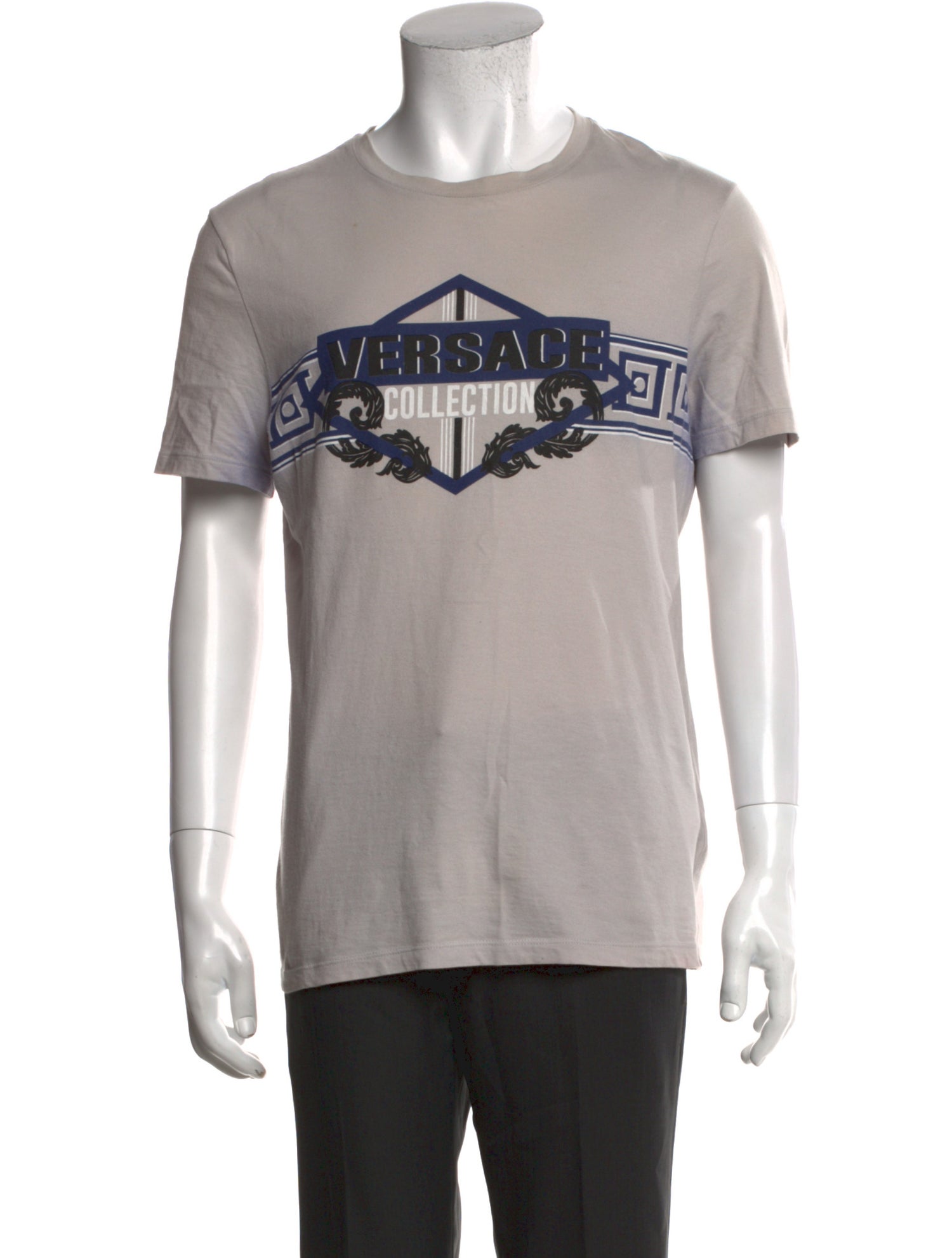 Versace Collection Graphic Print Crew Neck T-Shirt