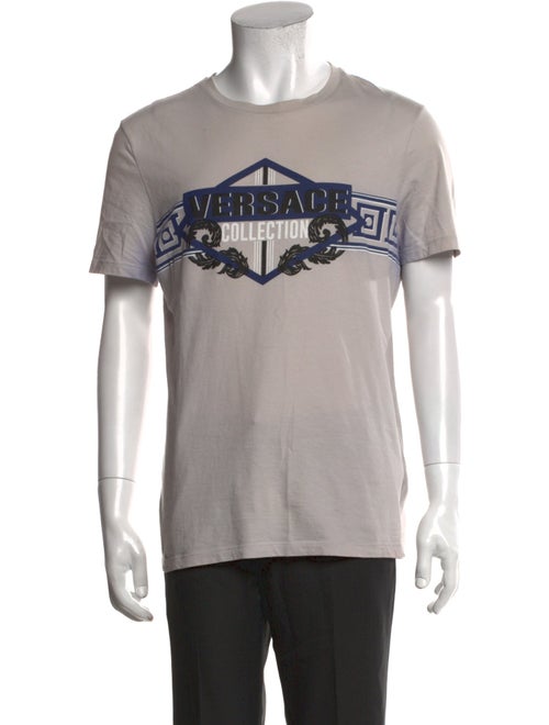 Versace Collection Graphic Print Crew Neck T-Shirt