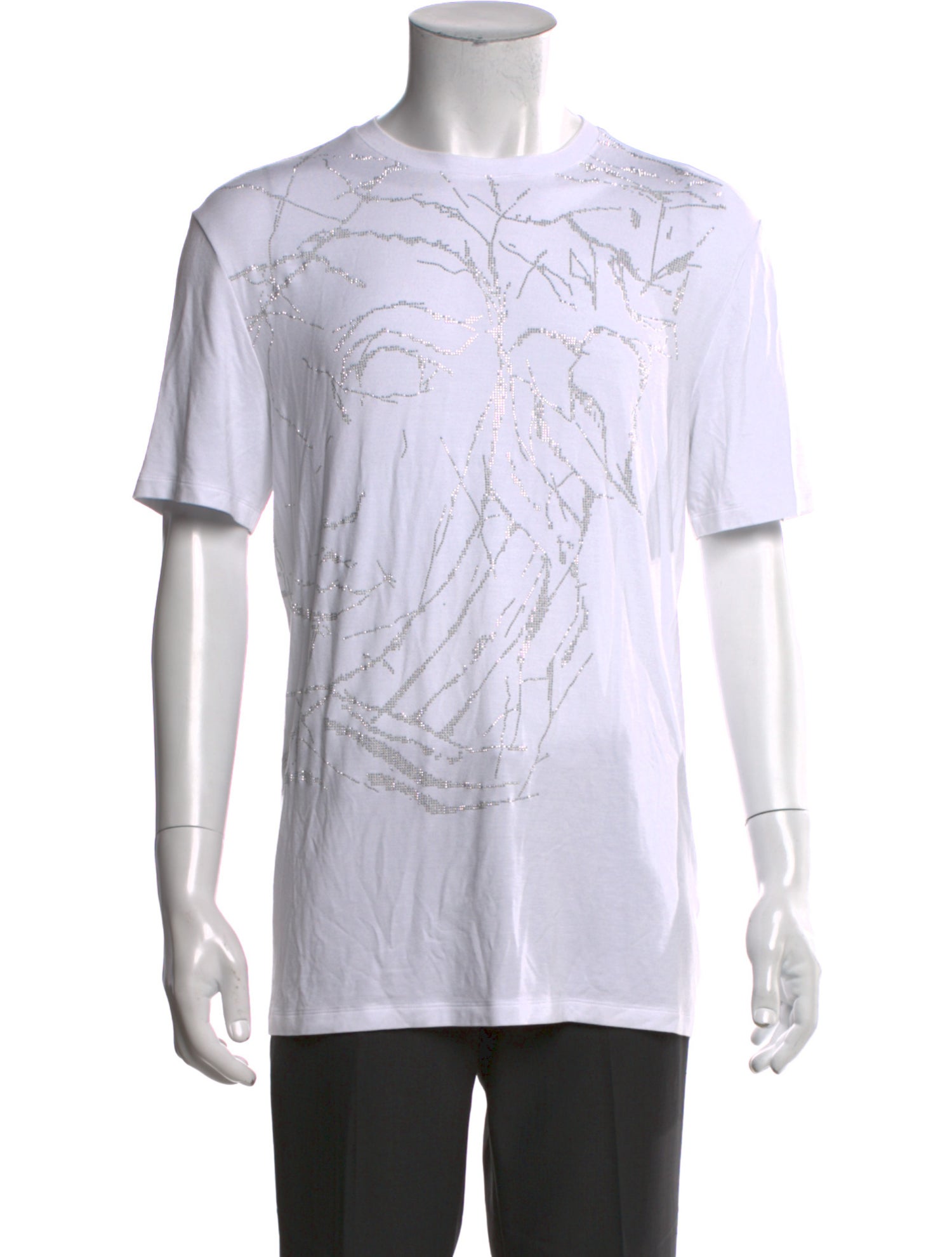 Versace Collection Graphic Print Crew Neck T-Shirt