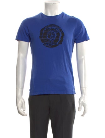 Versace Collection Graphic Print Crew Neck T-Shirt