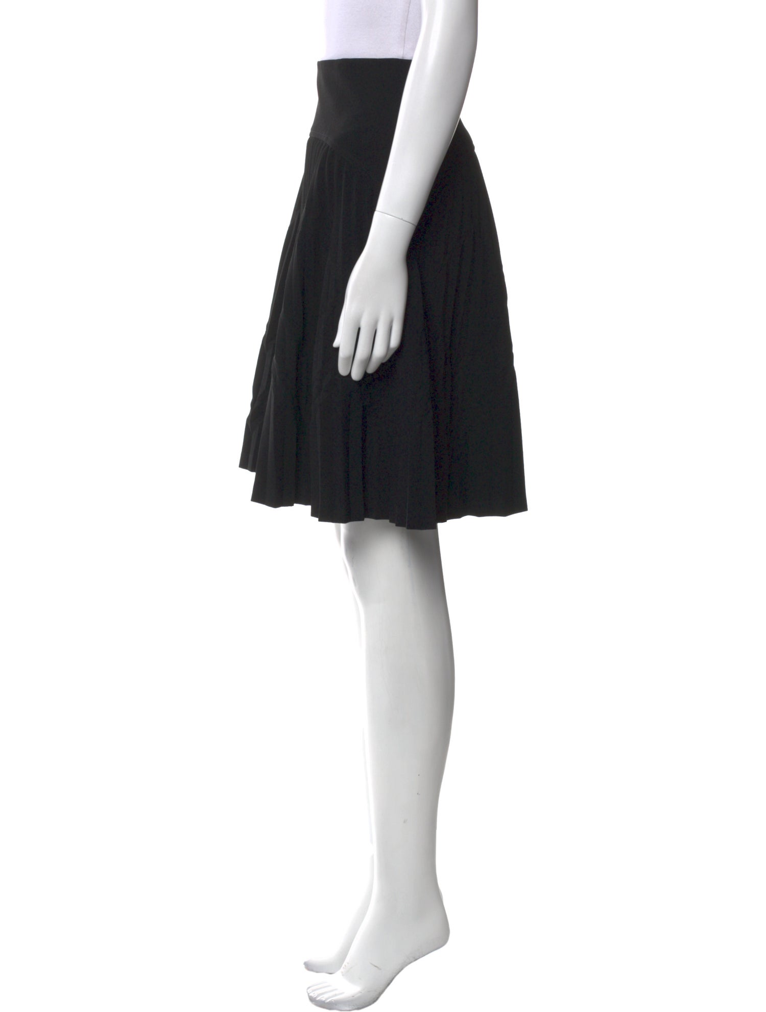 Versace Collection Pleated Accents Knee-Length Skirt