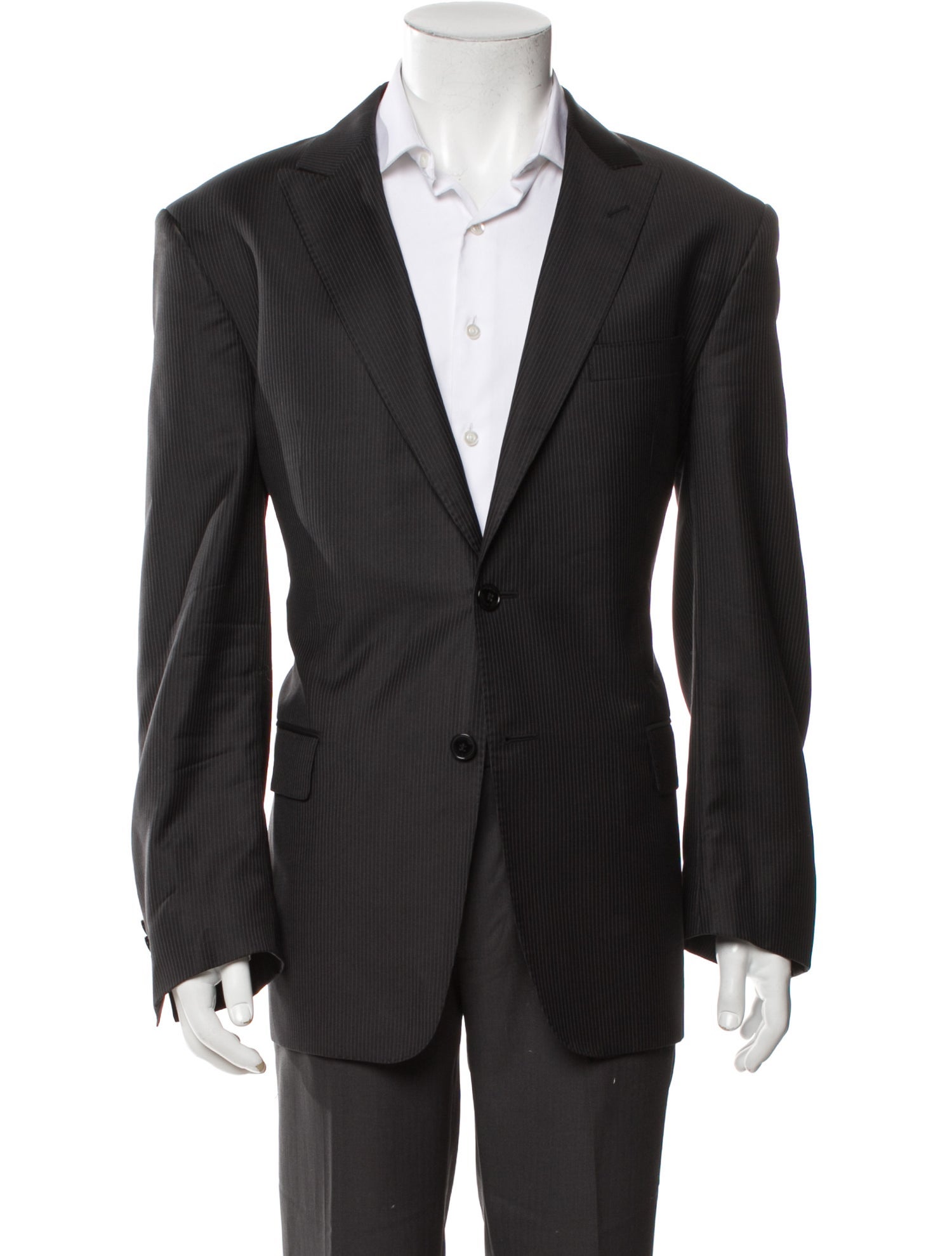 Versace Collection Black Patterned Blazer