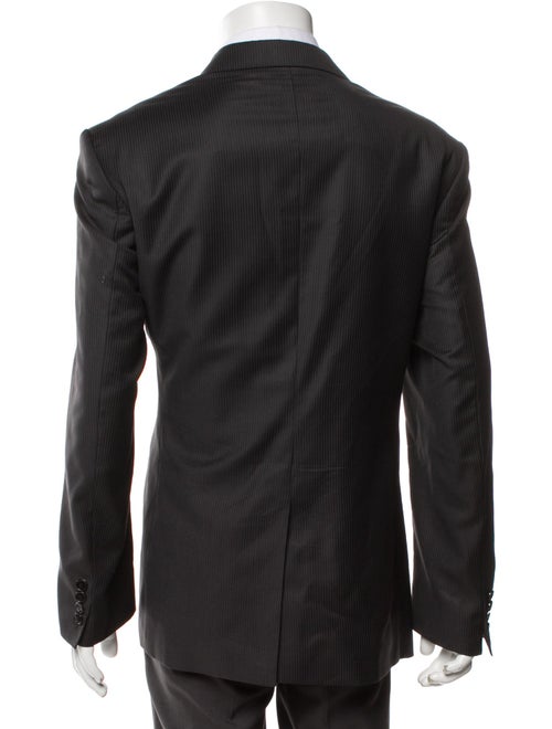 Versace Collection Black Patterned Blazer