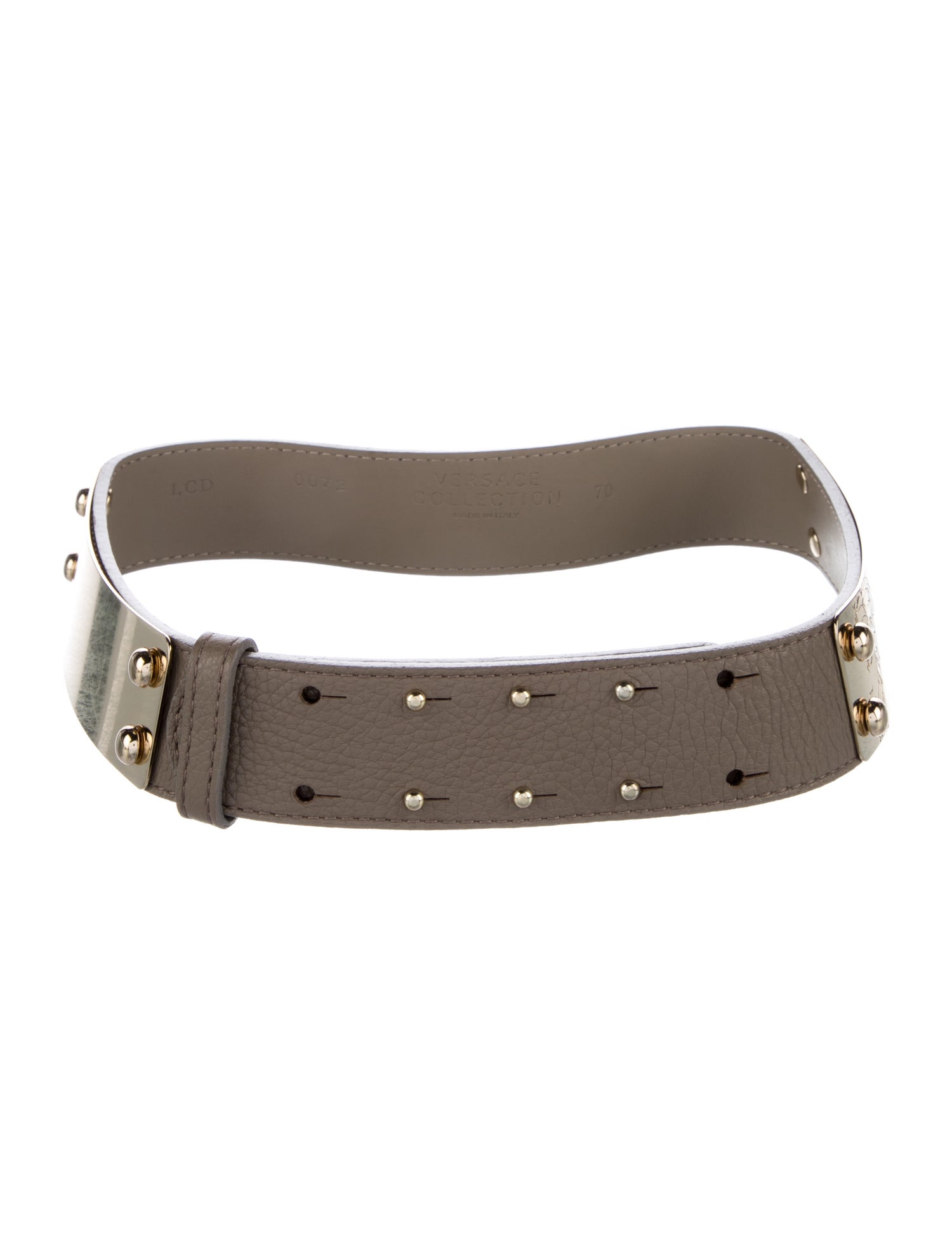 Versace Collection Leather Waist Belt